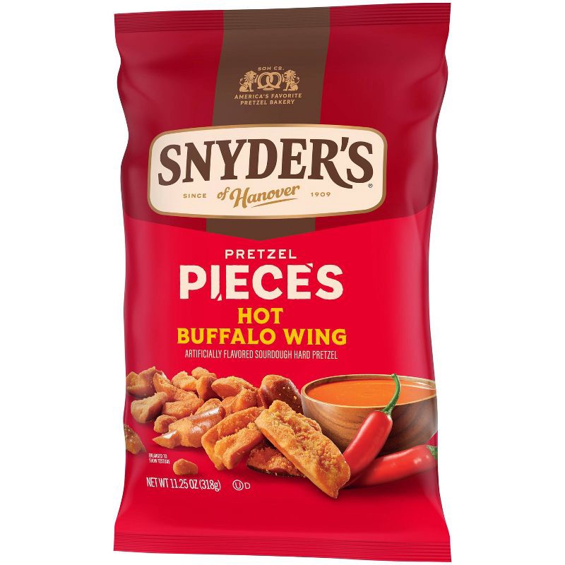slide 5 of 6, Snyder's of Hanover Pretzel Pieces Hot Buffalo Wing - 11.25oz, 11.25 oz