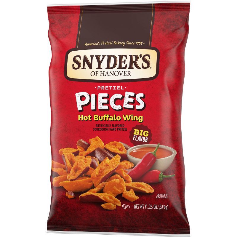 slide 5 of 8, Snyder's of Hanover Pretzel Pieces Hot Buffalo Wing - 11.25oz, 11.25 oz