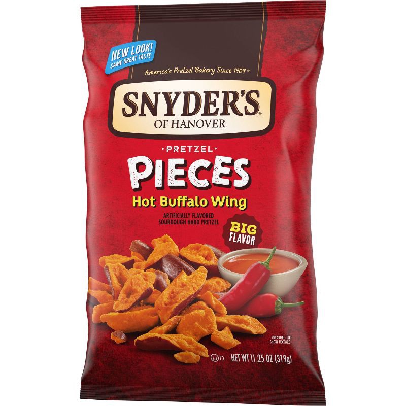 slide 7 of 8, Snyder's of Hanover Pretzel Pieces Hot Buffalo Wing - 11.25oz, 11.25 oz