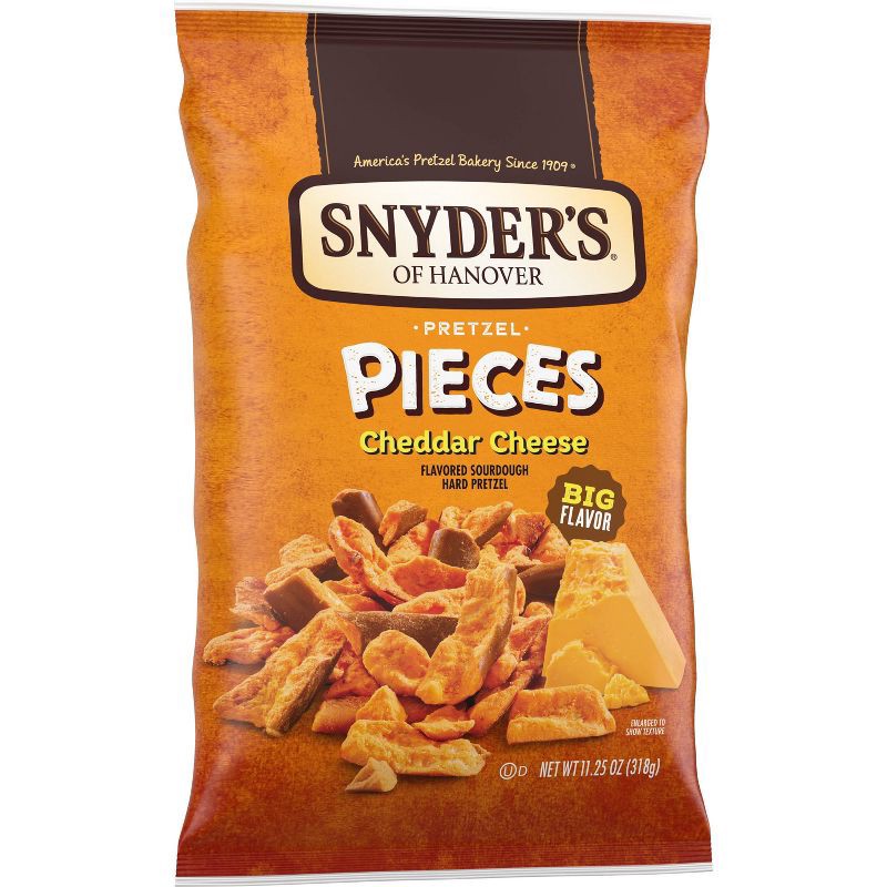 slide 4 of 7, Snyder's of Hanover Pretzel Pieces Cheddar Cheese - 11.25oz, 11.25 oz