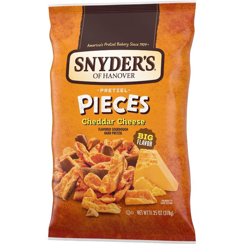 slide 5 of 7, Snyder's of Hanover Pretzel Pieces Cheddar Cheese - 11.25oz, 11.25 oz