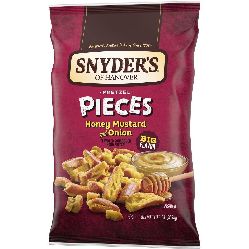 slide 5 of 6, Snyder's of Hanover Pretzel Pieces Honey Mustard and Onion - 11.25oz, 11.25 oz