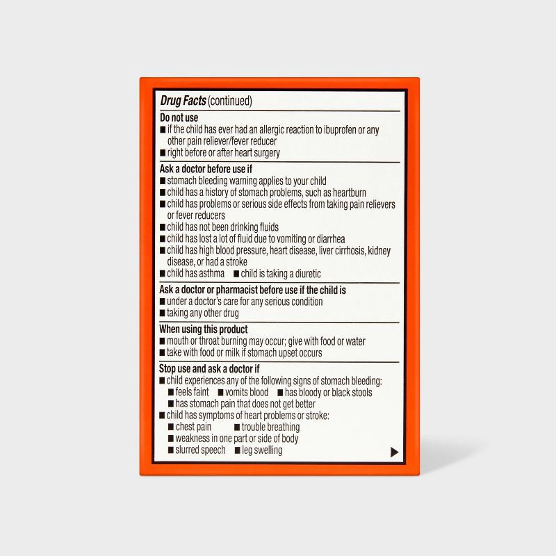 slide 3 of 6, Junior Strength Ibuprofen (NSAID) Pain Reliever & Fever Reducer Chewable Tablets - Grape - 24ct - up&up™, 24 ct