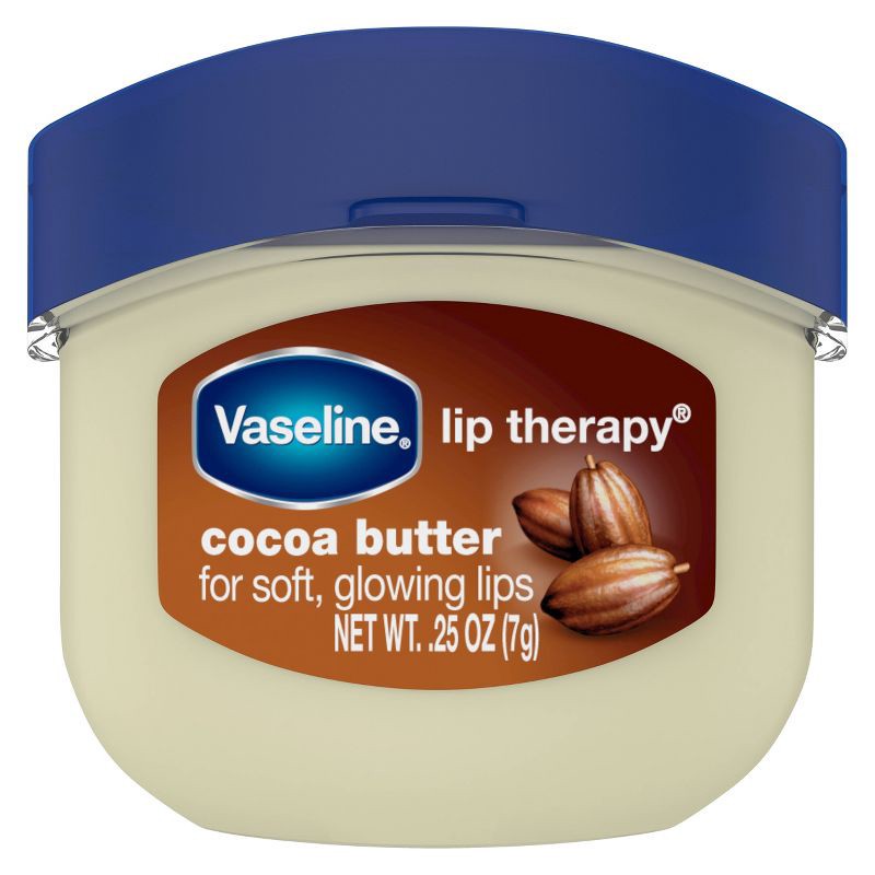 slide 2 of 7, Vaseline Lip Therapy Cocoa Butter, Travel Size - 0.25oz, 0.25 oz