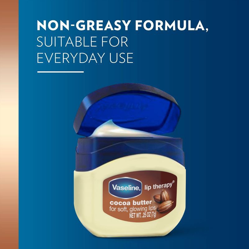 slide 5 of 6, Vaseline Lip Therapy Mini Lip Balm - Cocoa Butter - Travel Size - 0.25oz, 0.25 oz