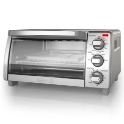 BLACK+DECKER 4 Slice Natural Convection Toaster Oven - Silver - TO1745SSG