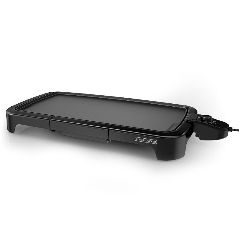 slide 1 of 7, BLACK+DECKER Family-Sized Electric Griddle - Black - GD2011B, 1 ct