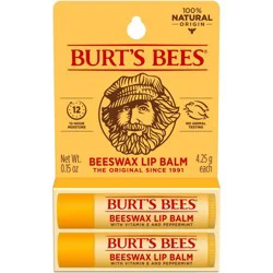 Burt&#x27;s Bees Natural Origin Beeswax Lip Balm - 0.3oz/2ct