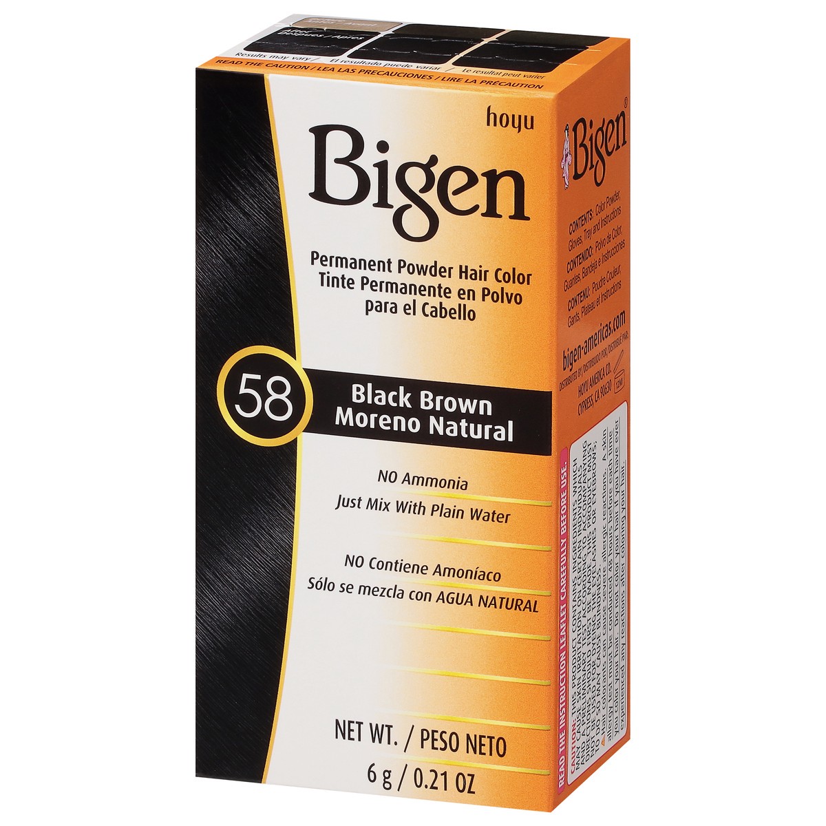 slide 6 of 10, Bigen Permanent Powder Hair Color, Black Brown, 1 ct