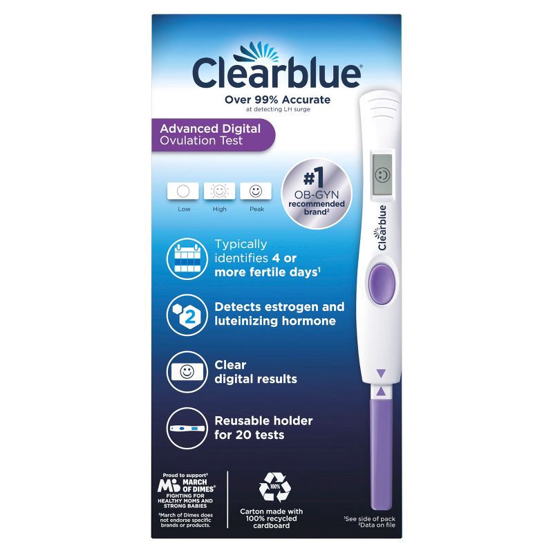 slide 4 of 11, Clearblue Advanced Digital Ovulation Test - 20ct, 20 ct