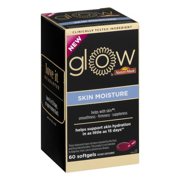 slide 1 of 1, Nature Made Glow Skin Moisture Dietary Supplement, 60 ct