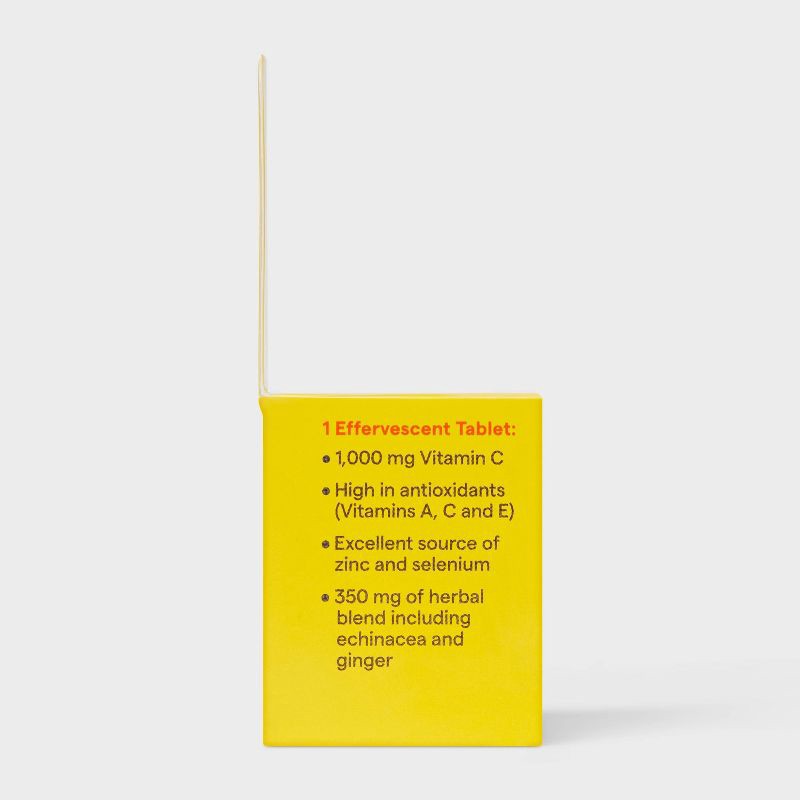slide 4 of 6, Immune Support Effervescent Tablets - Orange Flavor - 10ct - up&up™, 10 ct
