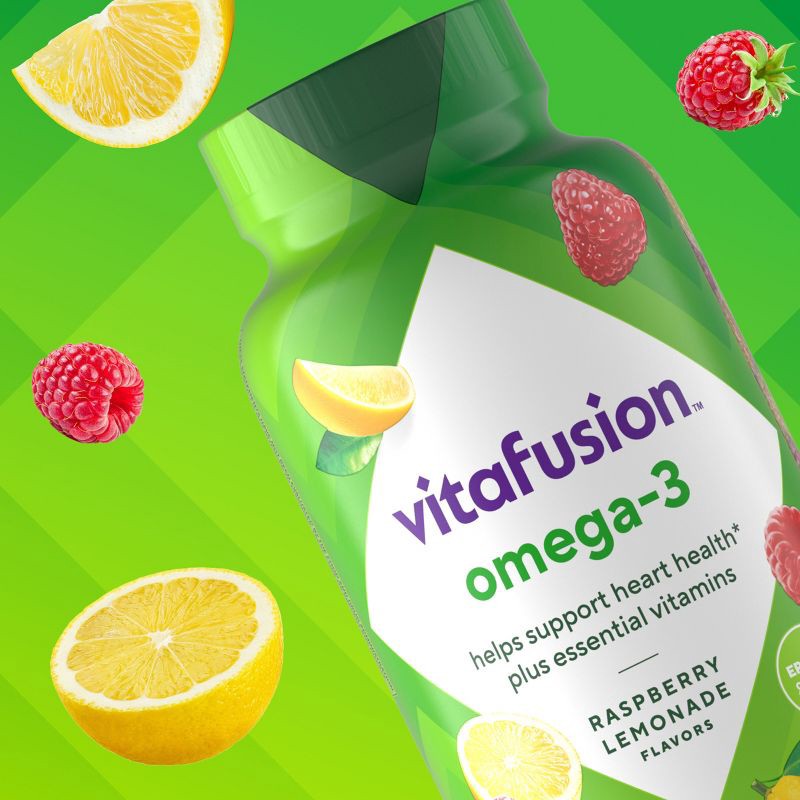 slide 2 of 12, Vitafusion Omega-3 Gummies - Berry & Lemonade - 120ct, 120 ct