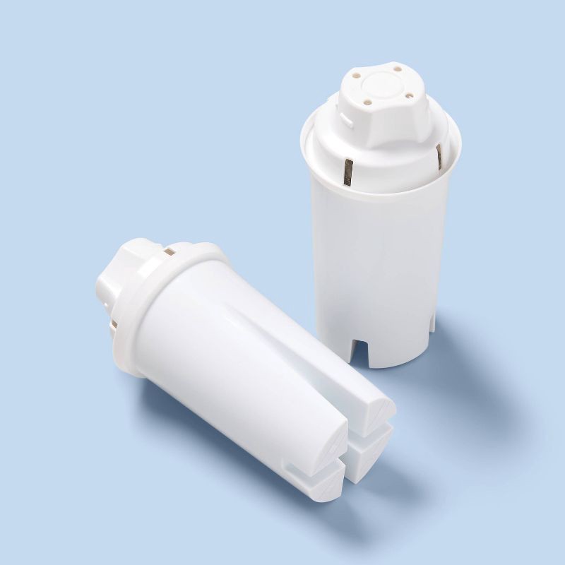 slide 2 of 6, up&up Replacement Water Filters for Pitchers 2pk - up & up™: Compatible with Brita Pitchers, Filters Benzene & Mercury, 2 ct