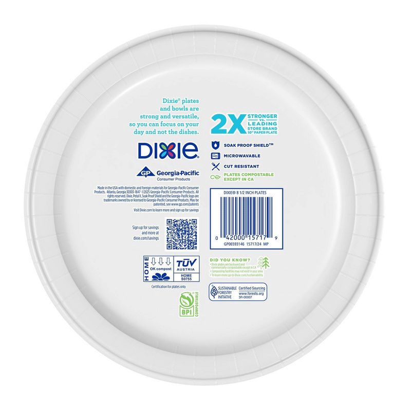 slide 5 of 9, Dixie Everyday Dinner Paper Plates 8.5" - 154ct, 154 ct