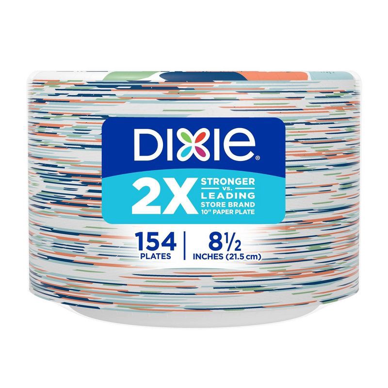 slide 9 of 9, Dixie Everyday Dinner Paper Plates 8.5" - 154ct, 154 ct