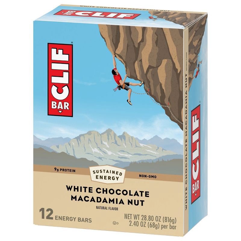 slide 5 of 6, CLIF Bar White Chocolate Macadamia Nut Energy Bars - 12ct, 12 ct