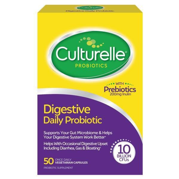 slide 1 of 4, Culturelle Digestive Health 10 Billion CFUs Daily Probiotic for Men and Women - 50ct, 50 ct