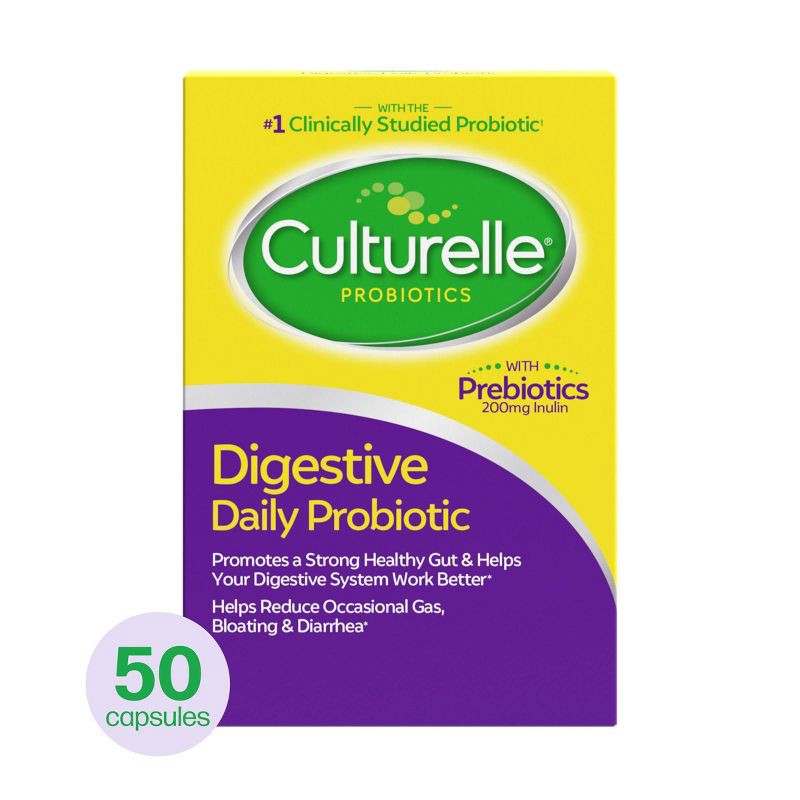 slide 1 of 7, Culturelle Digestive Health 10 Billion CFUs Daily Probiotic for Men and Women - 50ct, 50 ct