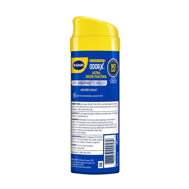 slide 2 of 8, Dr. Scholl's Odor-X Ultra Odor-Fighting Powder Spray - 4.7oz, 4.7 oz