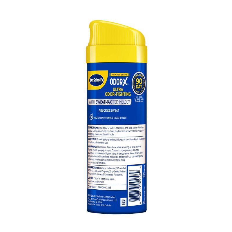 slide 2 of 8, Dr. Scholl's Odor-X Odor Ultra-Fighting Spray Powder - 4.7oz, 4.7 oz