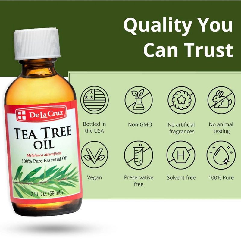 slide 2 of 6, De La Cruz Tea Tree Oil - 2 fl oz, 2 fl oz