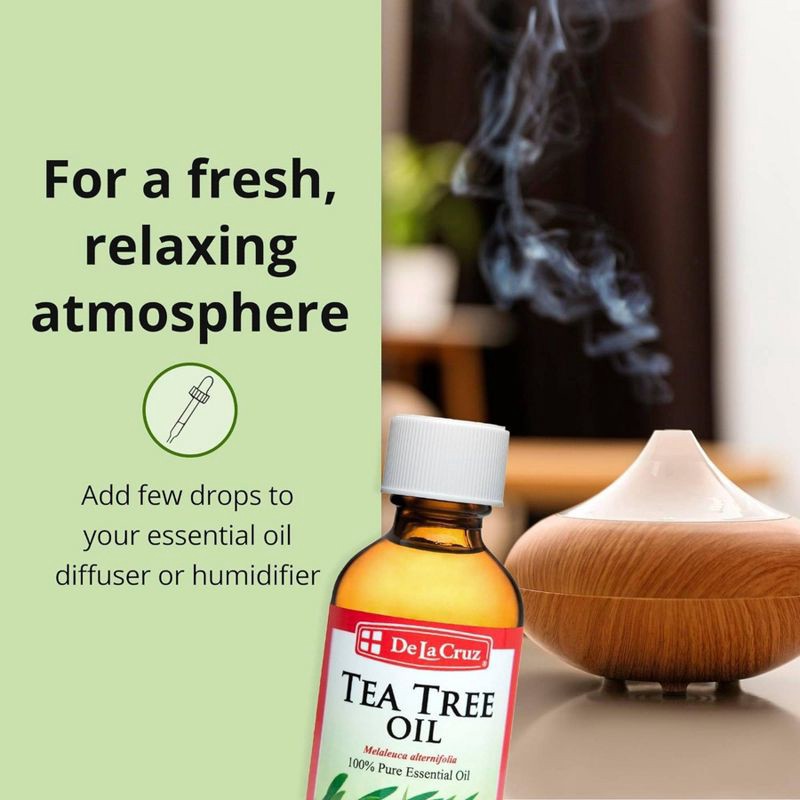 slide 3 of 6, De La Cruz Tea Tree Oil - 2 fl oz, 2 fl oz