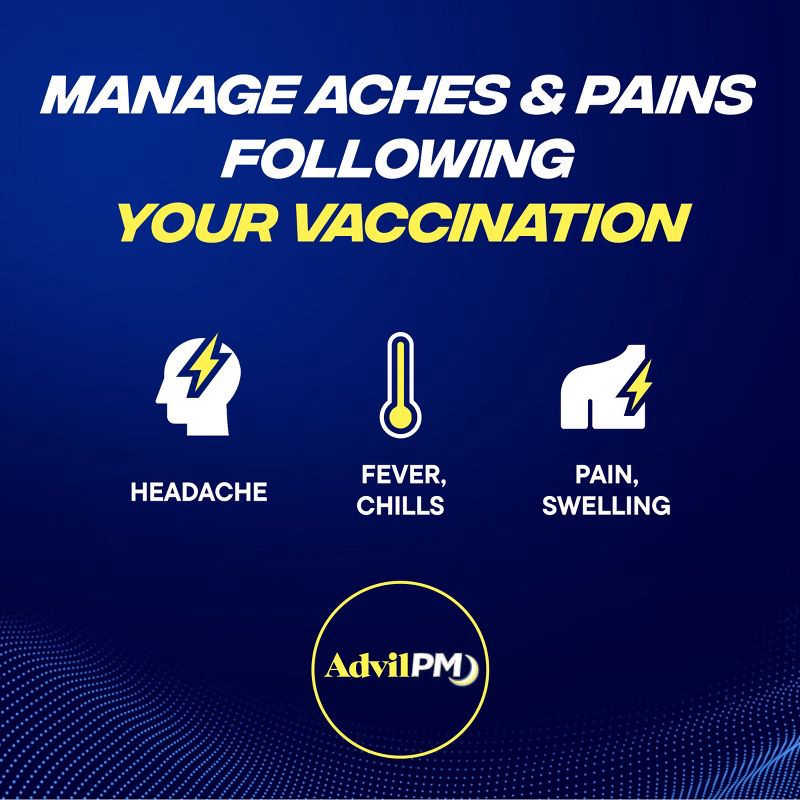 slide 8 of 14, Advil PM Pain Reliever/Nighttime Sleep Aid Caplets - Ibuprofen (NSAID) - 120ct, 120 ct