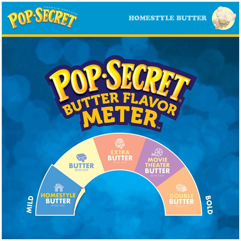 slide 3 of 7, Pop Secret Microwave Popcorn Homestyle Butter Flavor - 3.2oz/12ct, 12 ct; 3.2 oz
