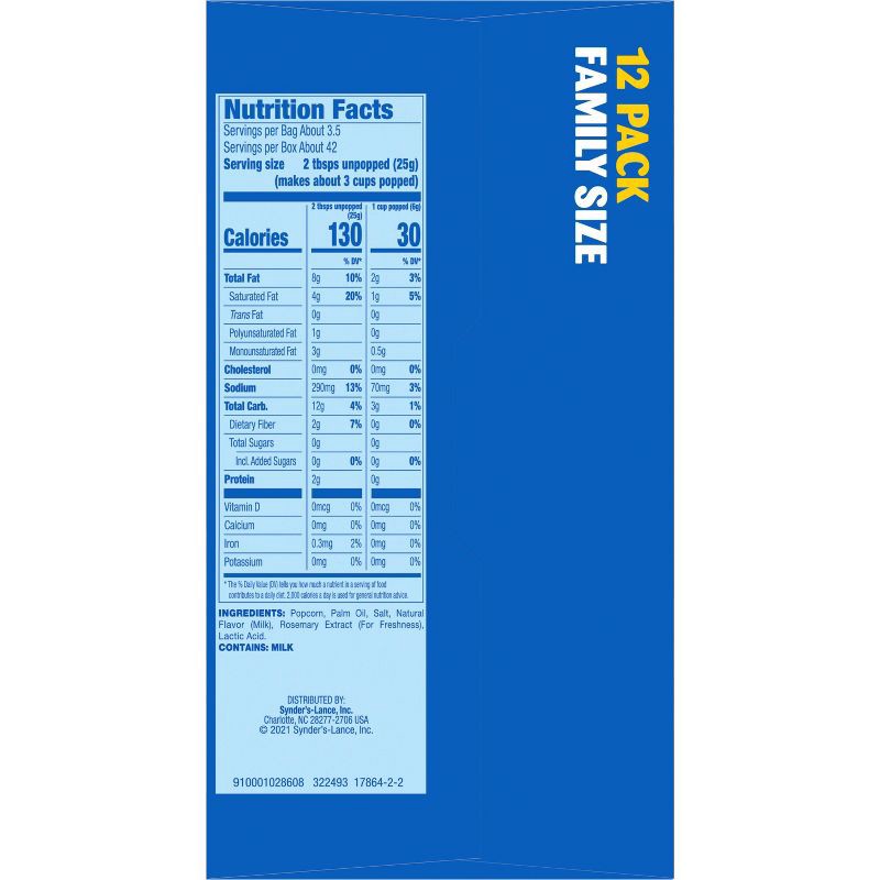 slide 6 of 7, Pop Secret Microwave Popcorn Homestyle Butter Flavor - 3.2oz/12ct, 12 ct; 3.2 oz