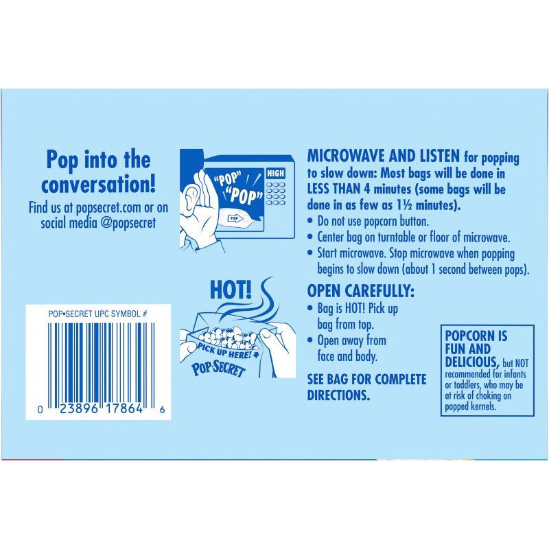 slide 7 of 7, Pop Secret Microwave Popcorn Homestyle Butter Flavor - 3.2oz/12ct, 12 ct; 3.2 oz