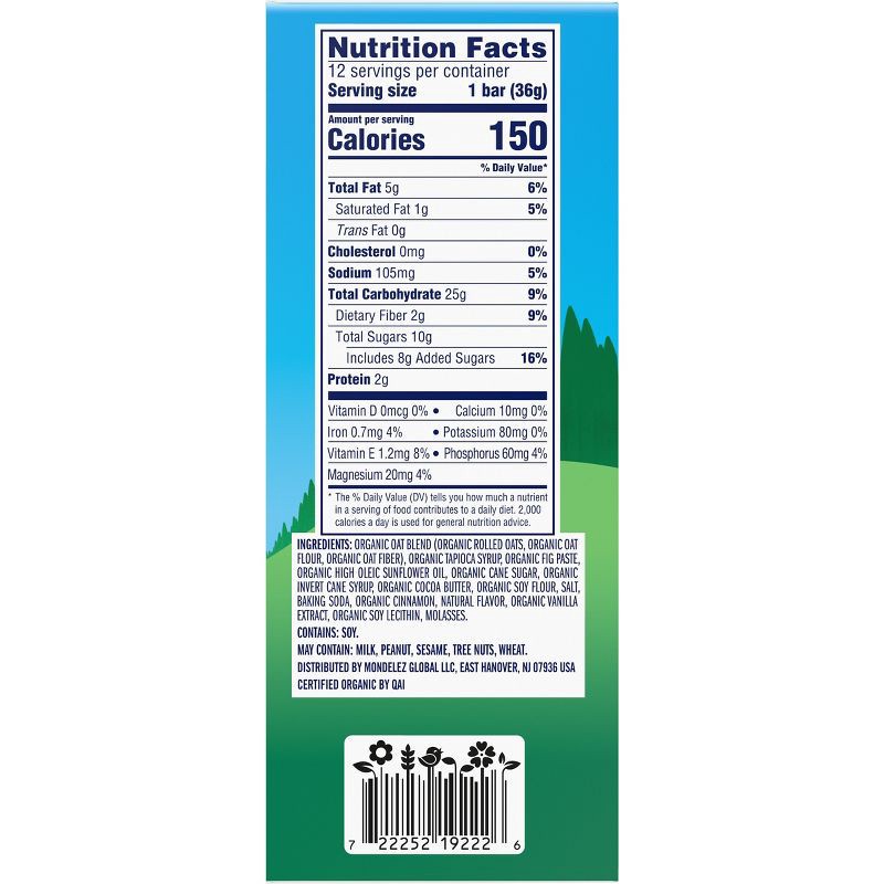 slide 11 of 13, CLIF KID ZBAR Iced Oatmeal Cookie Granola Bar Organic - 15.24oz/12pk, 15.24 oz, 12 ct