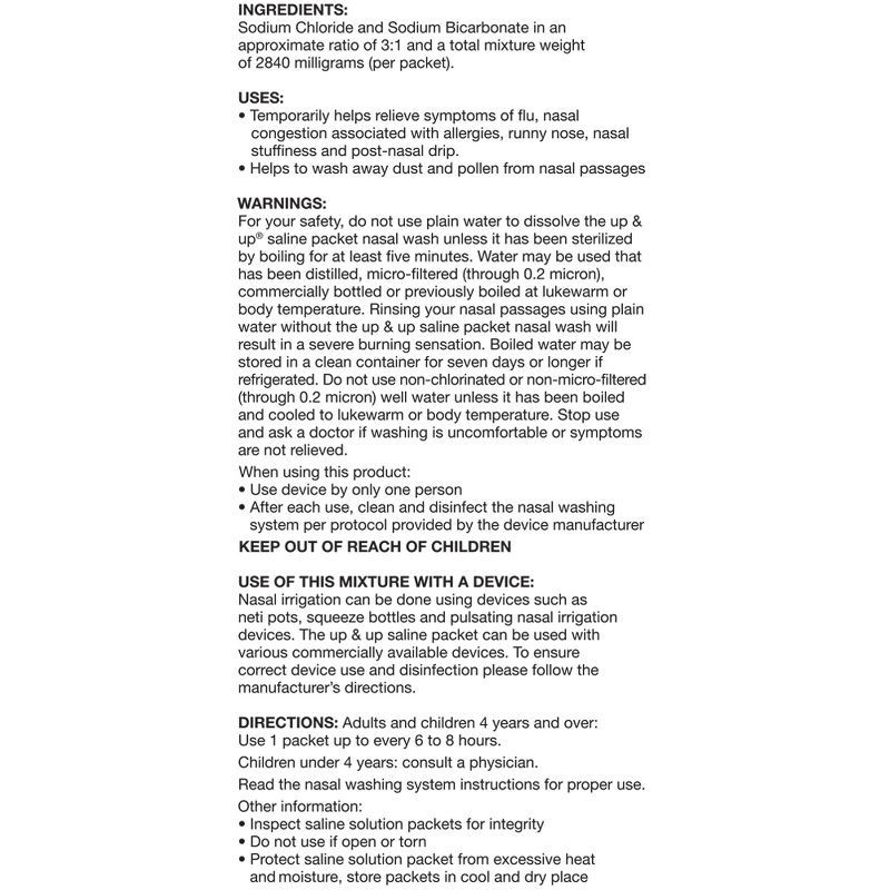 slide 4 of 4, Saline Packets - 100ct - up&up™, 100 ct