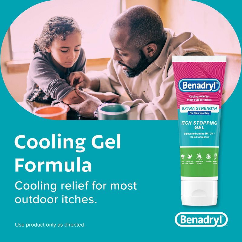 slide 4 of 6, Benadryl Extra Strength Anti-Itch Topical Analgesic Gel - 3.5 fl oz, 3.5 fl oz
