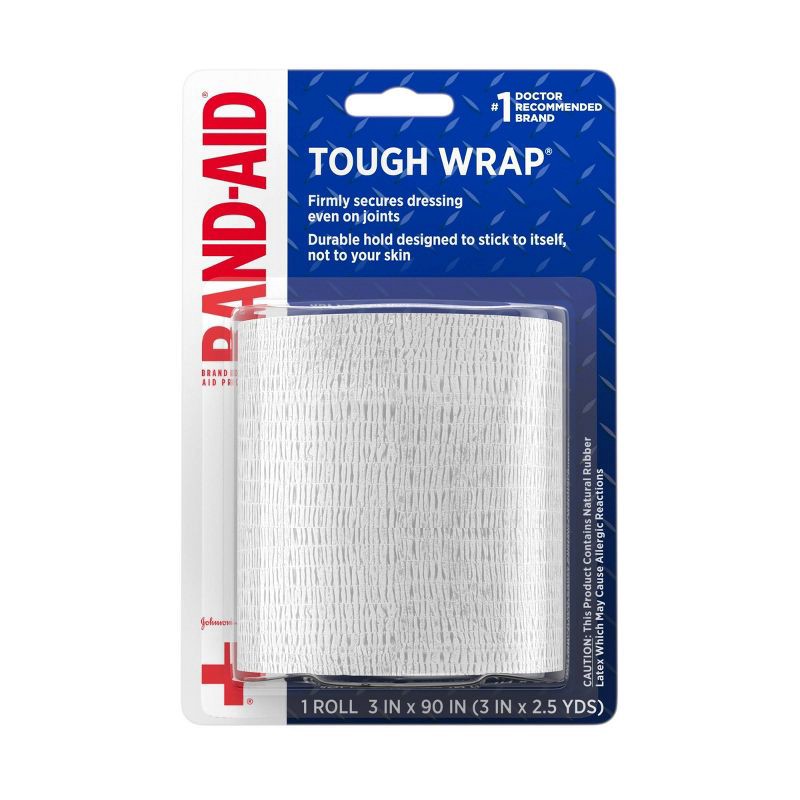 slide 1 of 6, Johnson & Johnson Brand Secure-Flex Self-Adherent Wound Wrap - 3 In by 2.5 yd, 1 ct