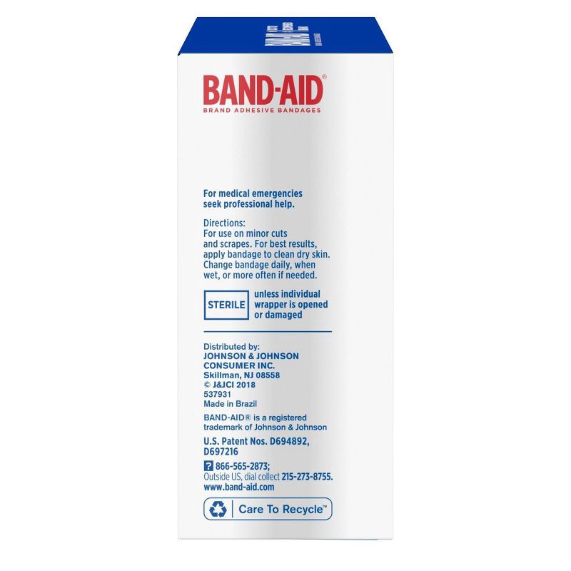 slide 5 of 6, Band-Aid Brand Tru-Stay Sheer Strips Adhesive Bandages Assorted Sizes - 80 ct, 80 ct