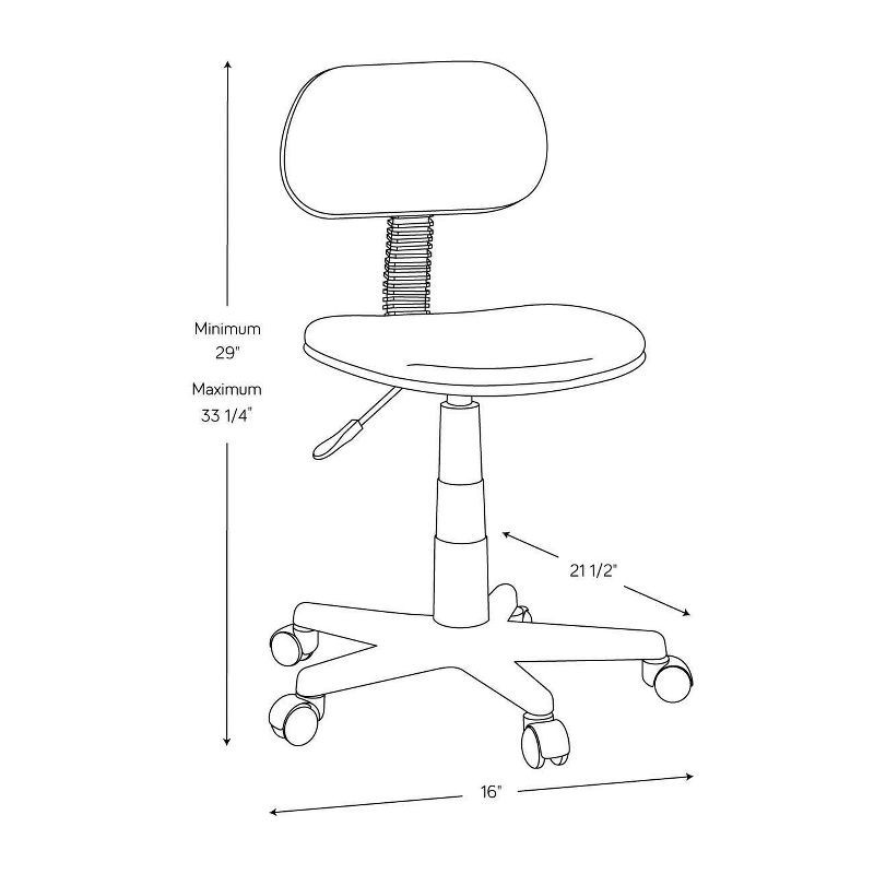 slide 5 of 5, Task Chair Black - Room Essentials™, 1 ct