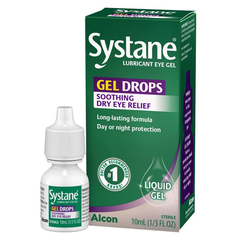 slide 2 of 8, Systane Gel Drops Lubricant Eye Gel - 0.33 fl oz, 0.33 fl oz