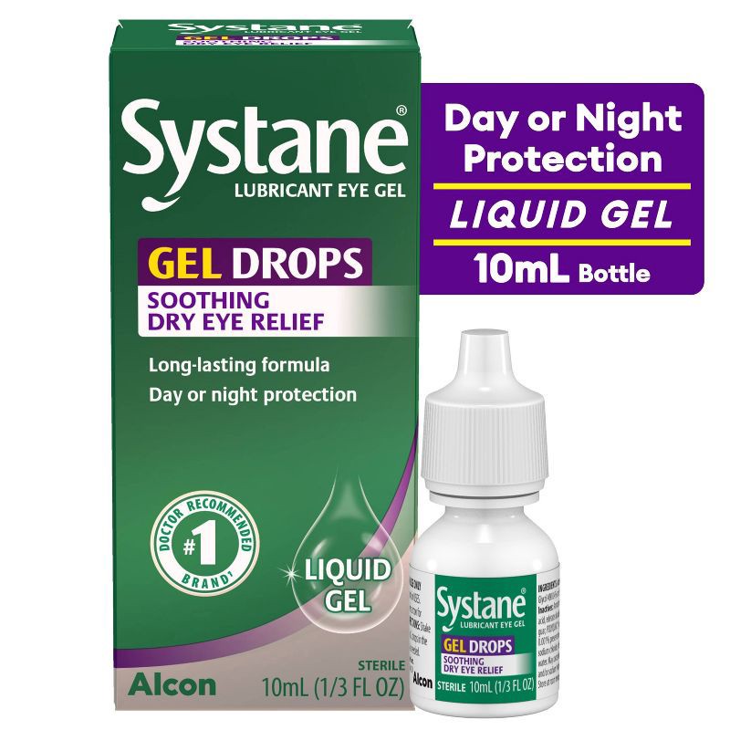 slide 1 of 8, Systane Gel Drops Lubricant Eye Gel - 0.33 fl oz, 0.33 fl oz