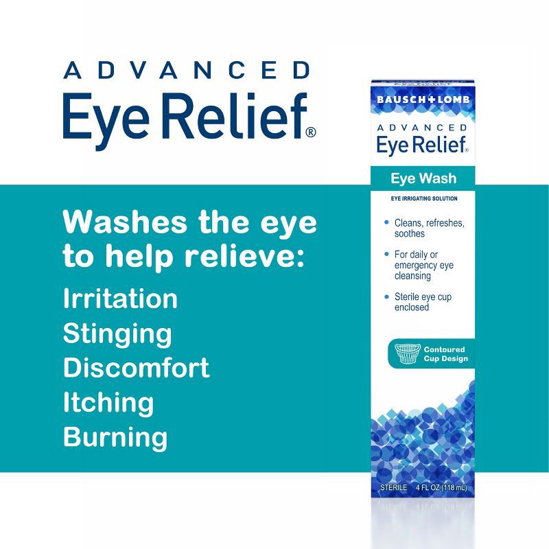 slide 3 of 7, Bausch + Lomb Advanced Eye Relief - Eye Wash - 4 fl oz, 4 fl oz