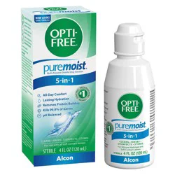 Opti-Free PureMoist with Hydraglyde Multi-Purpose Contact Lens Solution with case - 4 fl oz
