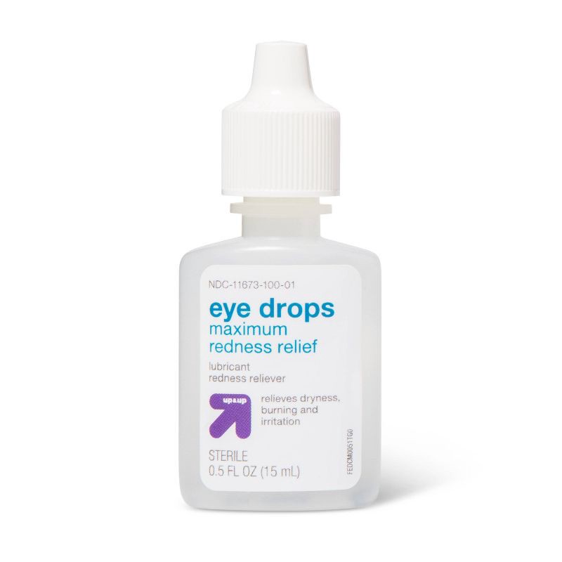 slide 3 of 4, Red Eye Max Relief Drops - 0.5 fl oz - up & up, 0.5 fl oz
