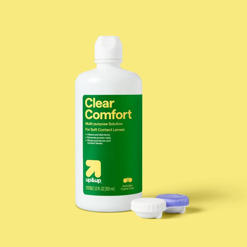 slide 2 of 5, Clear Comfort Multipurpose Contact Lens Solution - 12 fl oz - up&up™, 12 fl oz
