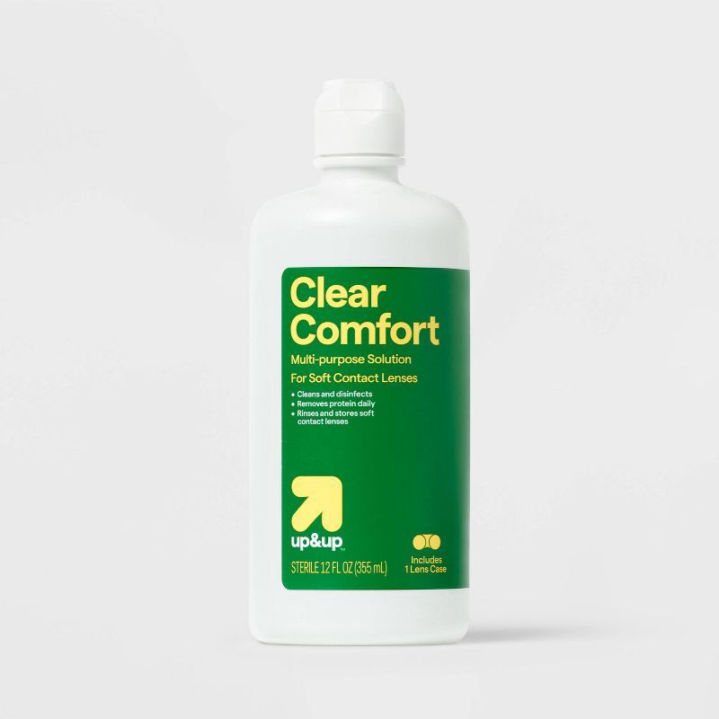 slide 4 of 5, Clear Comfort Multipurpose Contact Lens Solution - 12 fl oz - up&up™, 12 fl oz