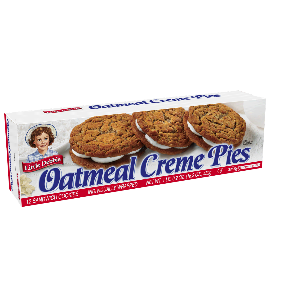 slide 4 of 4, Little Debbie Oatmeal Creme Pies, 12 ct; 1.35 oz