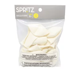 15ct 12" Balloons White - Spritz
