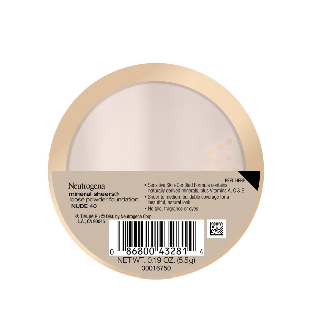 slide 6 of 6, Neutrogena Mineral Sheers Loose Powder - 40 Nude - 0.19oz, 0.19 oz