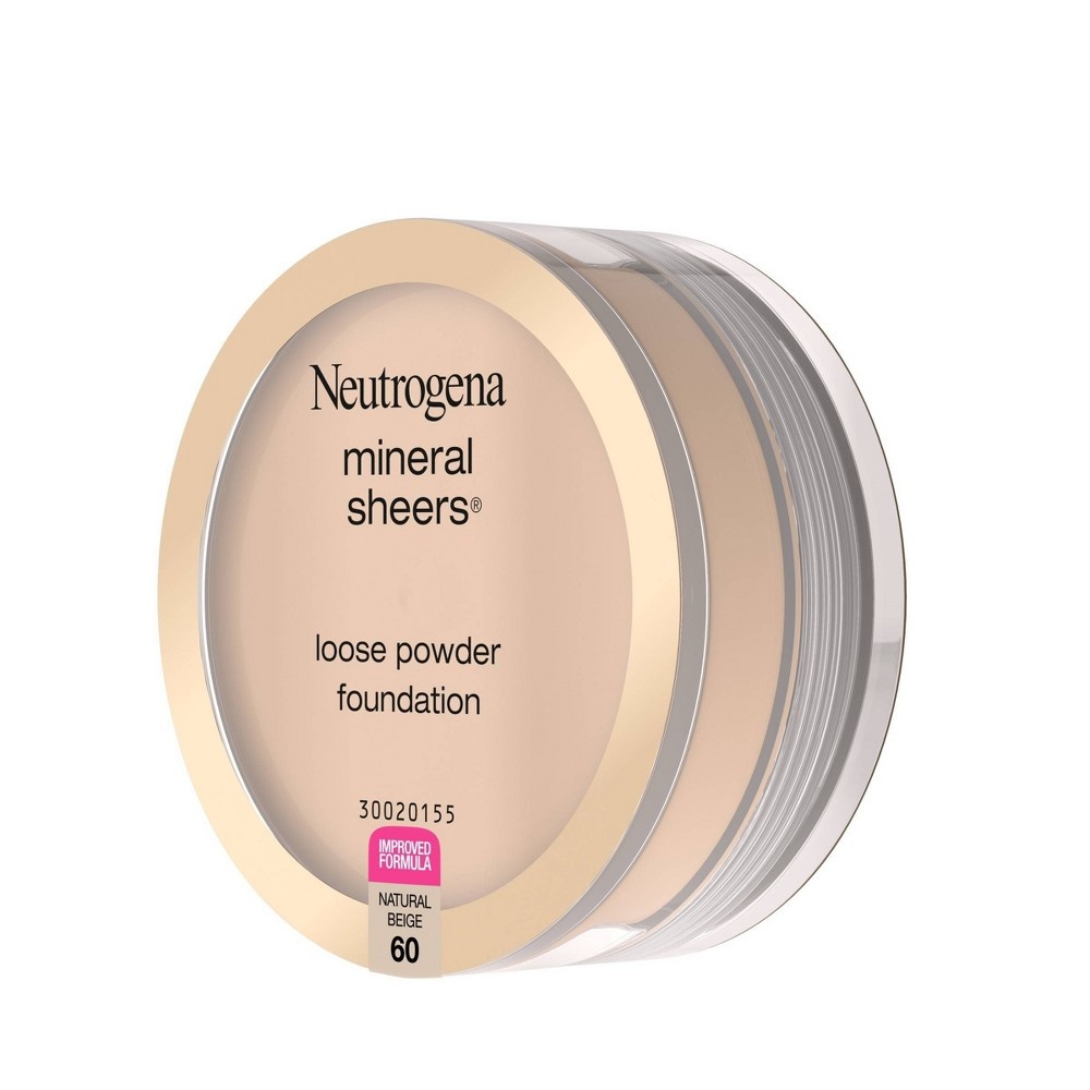 slide 3 of 6, Neutrogena Mineral Sheers Loose Powder - 60 Natural Beige - 0.056oz, 0.056 oz