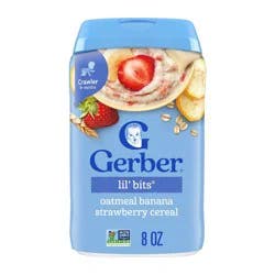 Gerber Non-GMO Baby Food Stage 3 Banana Strawberry Baby Oatmeal - 8oz