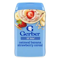 Gerber Non-GMO Baby Food Stage 3 Banana Strawberry Baby Oatmeal - 8oz​